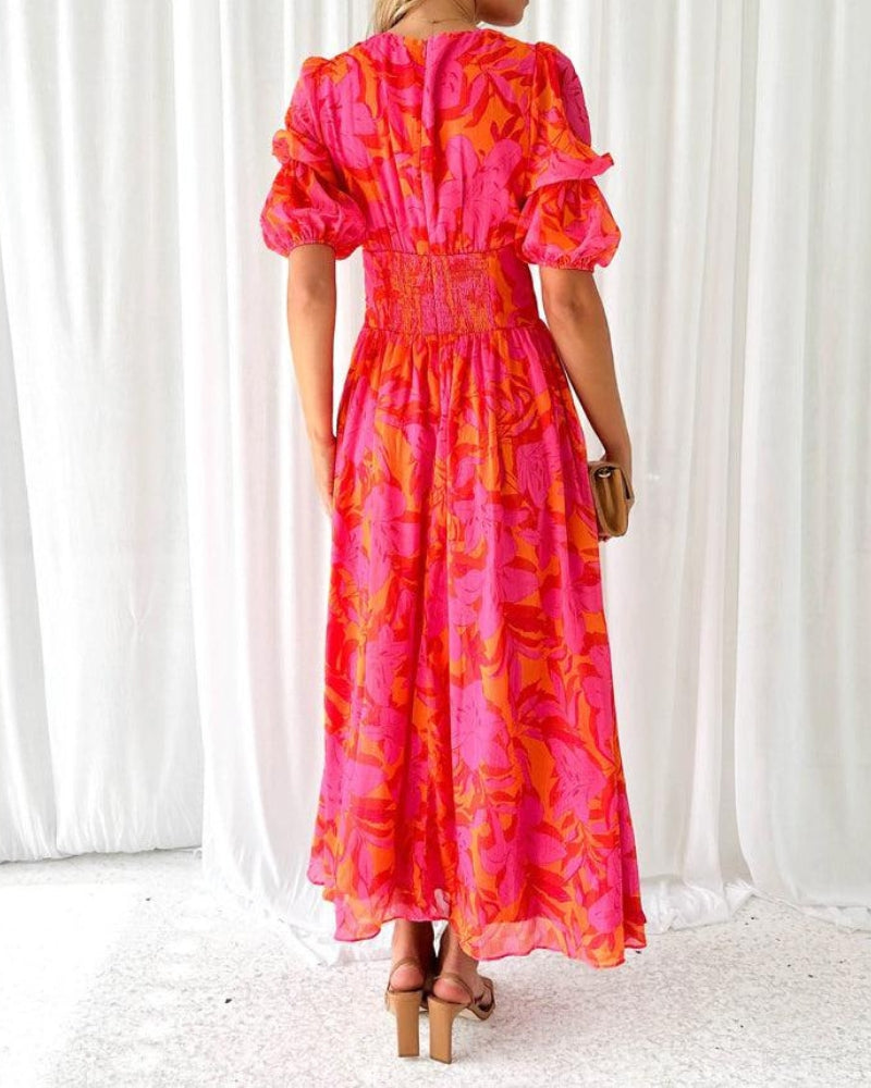 Lunira | Maxi-Kleid mit seidiger Verführung