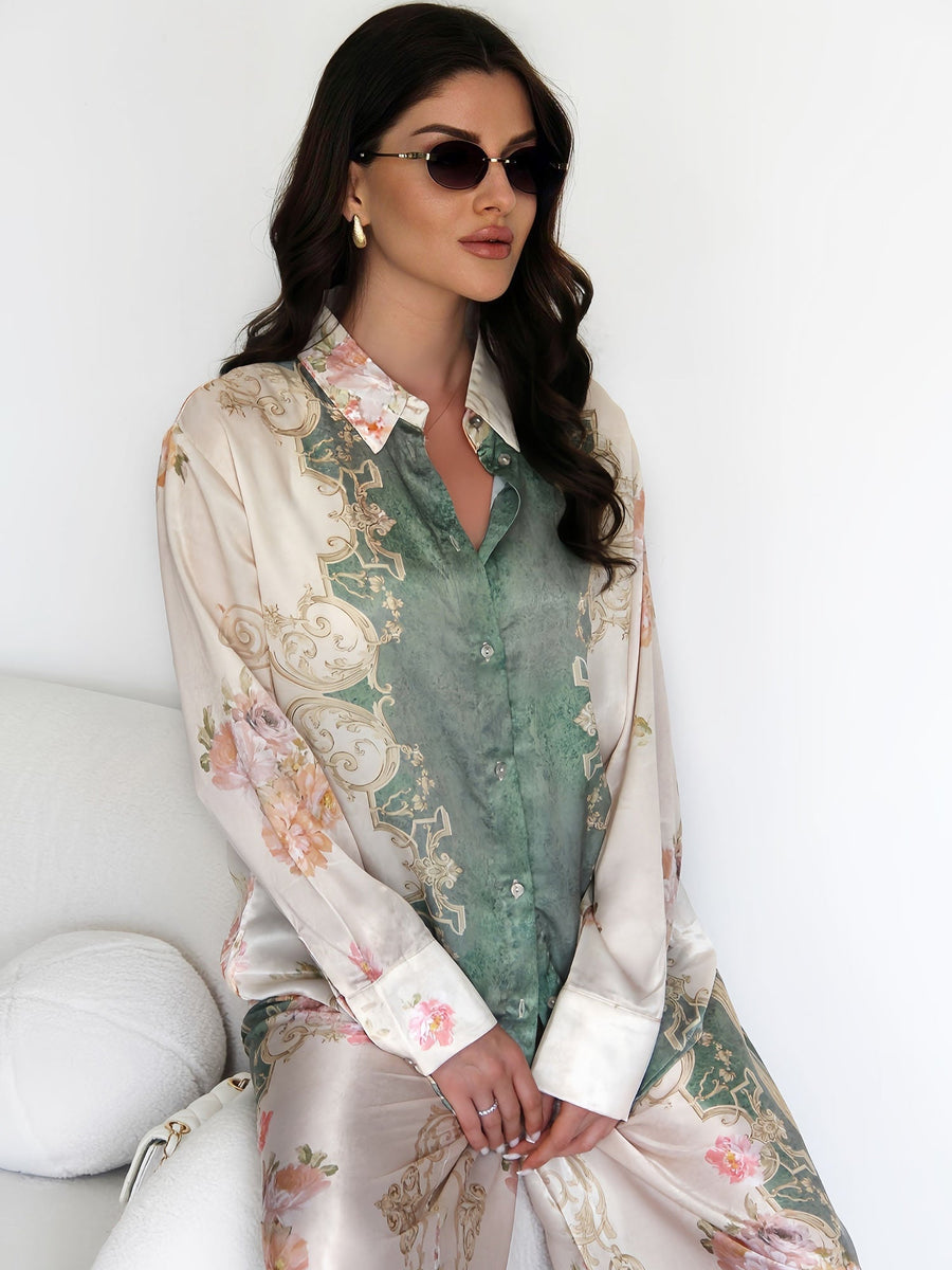 Elvara Baroque Satin Set