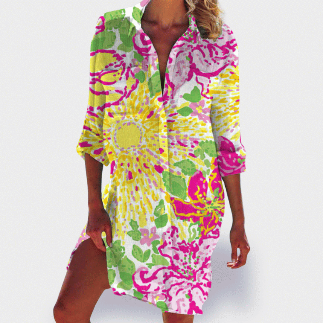 Brigitte | Buntes, leichtes Sommerkleid