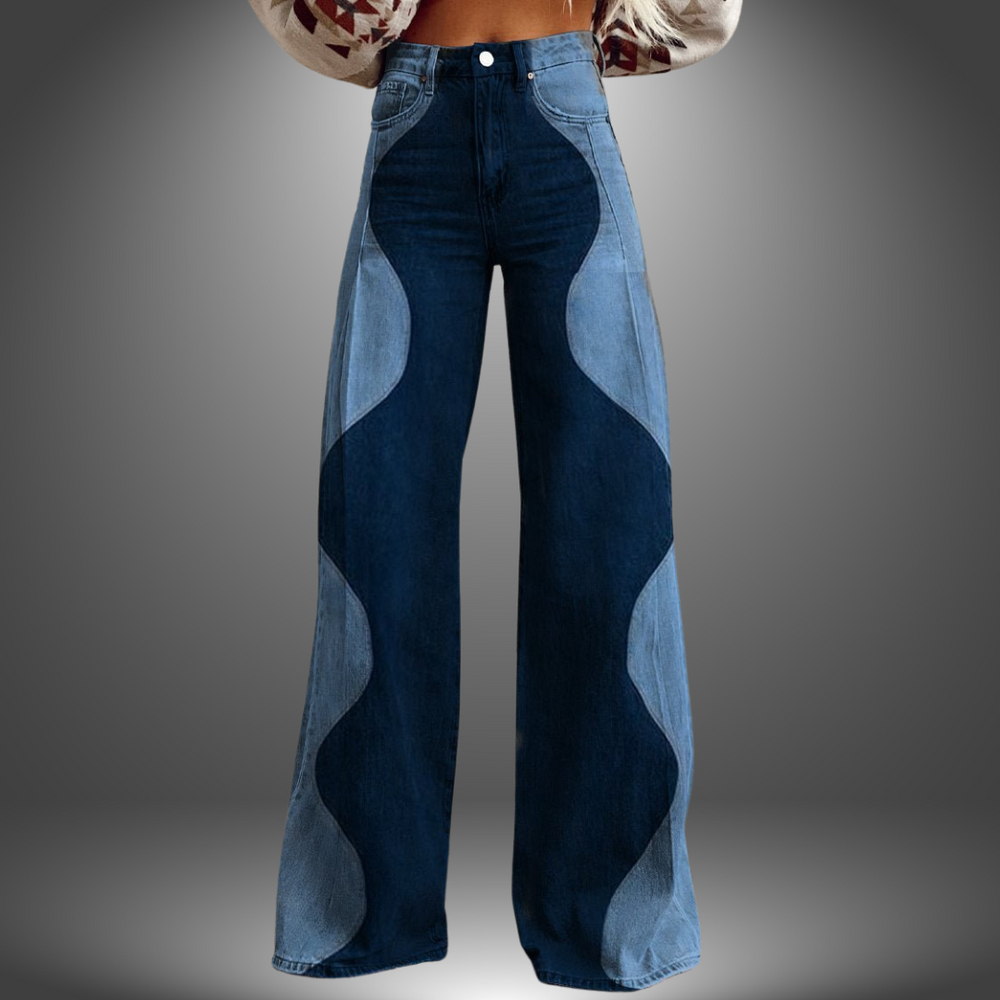 Olivia | Premium Hose mit Wellenmuster