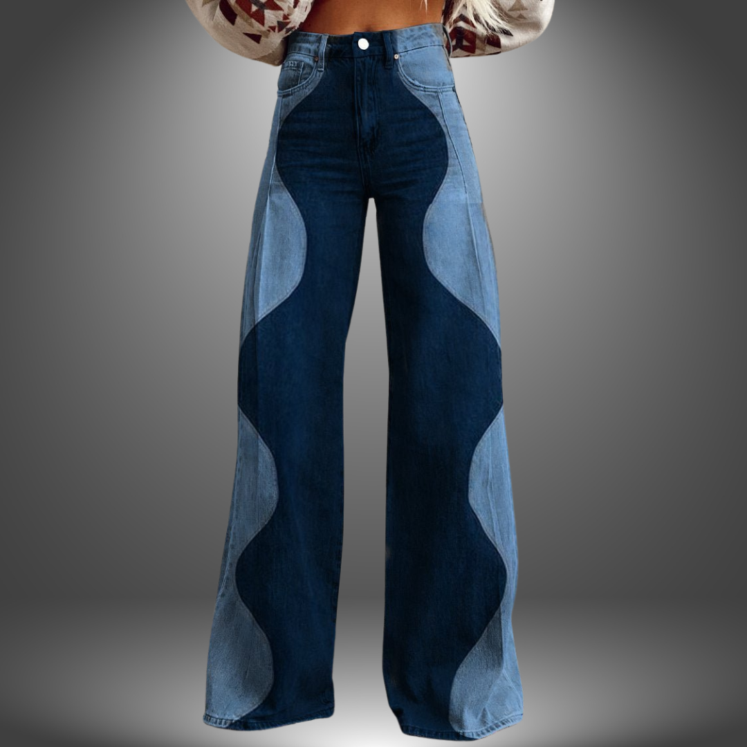 Olivia | Premium Hose mit Wellenmuster