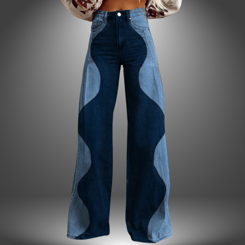 Olivia | Premium Hose mit Wellenmuster