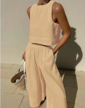 Anvika Minimalist Summer Two-Piece Set