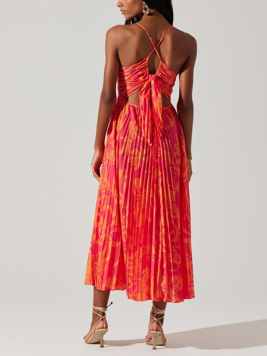 Vivienne V-Neck Midi Dress