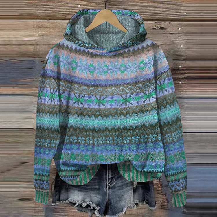 Gabrielle – Ethnisch-retro Kapuzenpullover