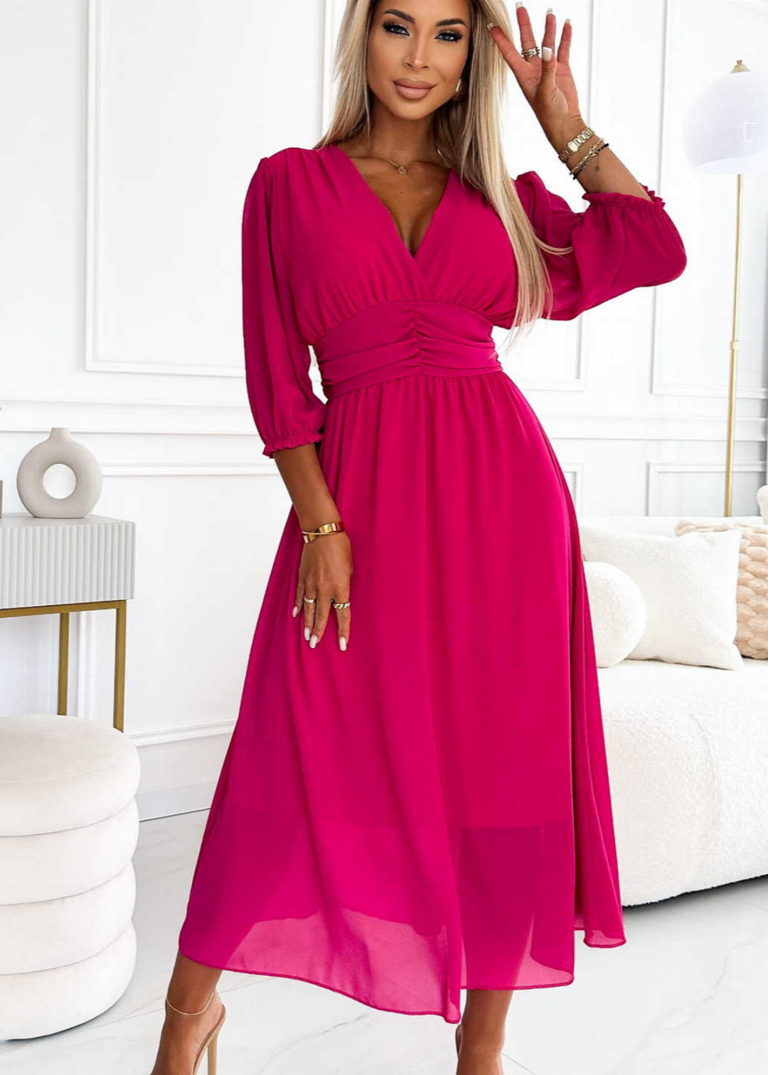 Gaby – Leichtes Seidenchiffonkleid