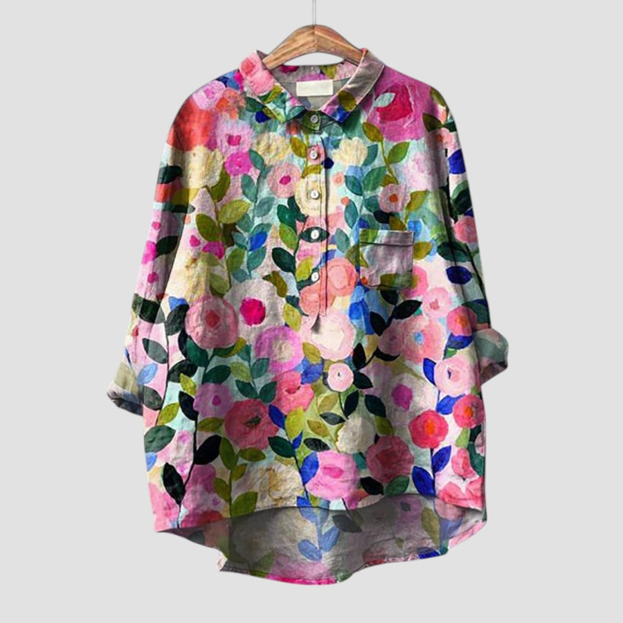 Alfonsina Statement Designer Button Shirt for Women
