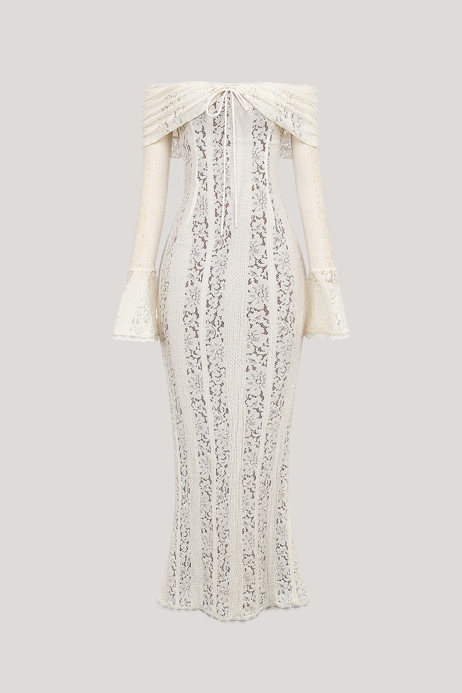 Lana Off-Shoulder Lace Maxi Dress