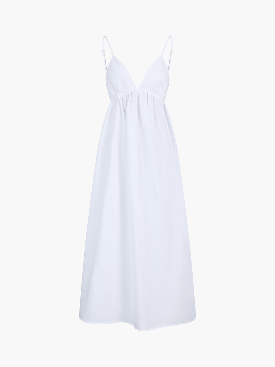Maria Coastal Cowgirl Open-Back Maxi Dress