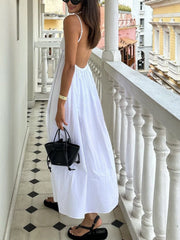Jolina - Lässiges Maxikleid mit Rückenfreiem Design
