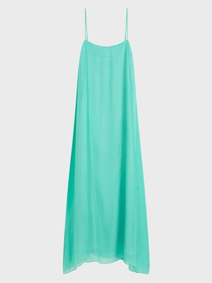 Elegantes Maxikleid in Säulenform mit Spaghettiträgern
