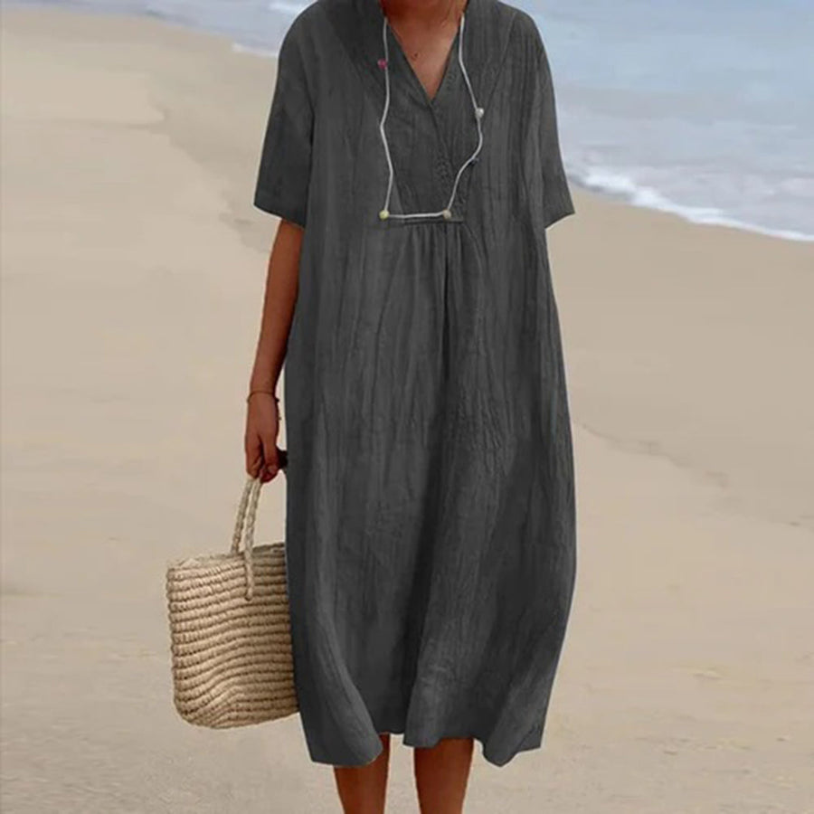 Kendra Relaxed-Fit Casual Midi Dress