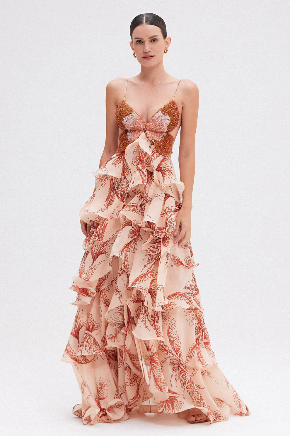 Isalina | Rüschen-Midikleid