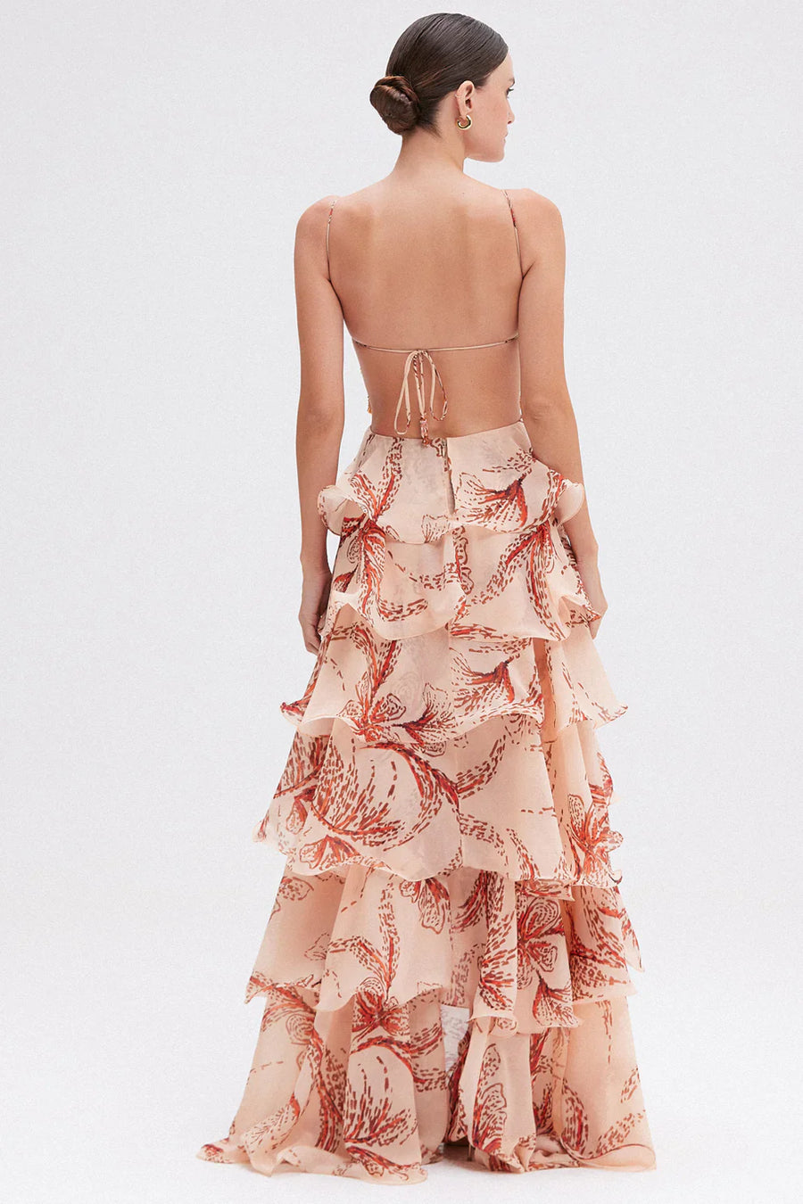 Isalina Ruffle Midi Dress
