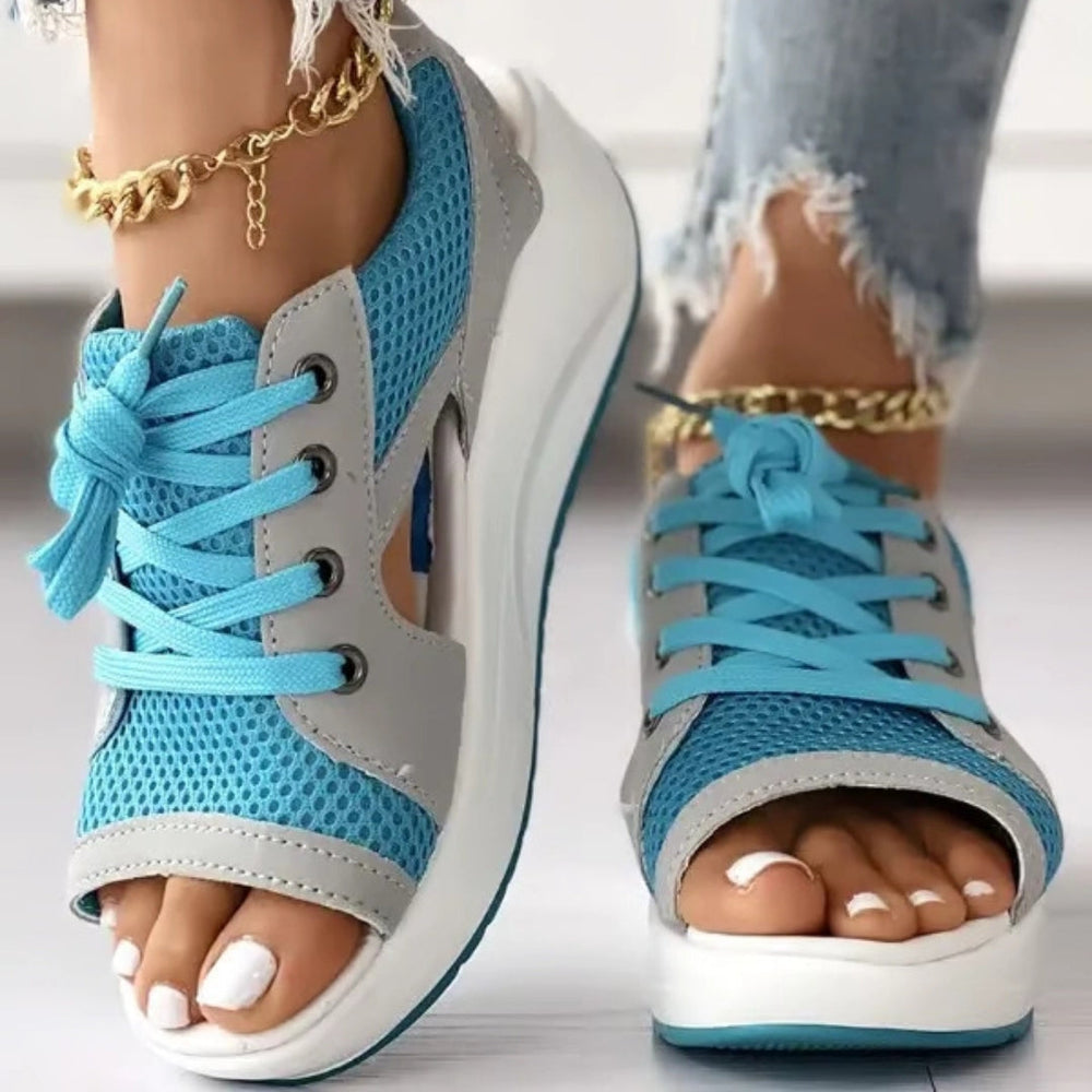 Leah | Strappy Lace Sandals