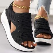 Leah™ | Strappy Lace Sandals