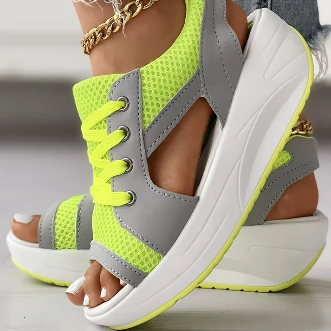 Leah™ | Strappy Lace Sandals