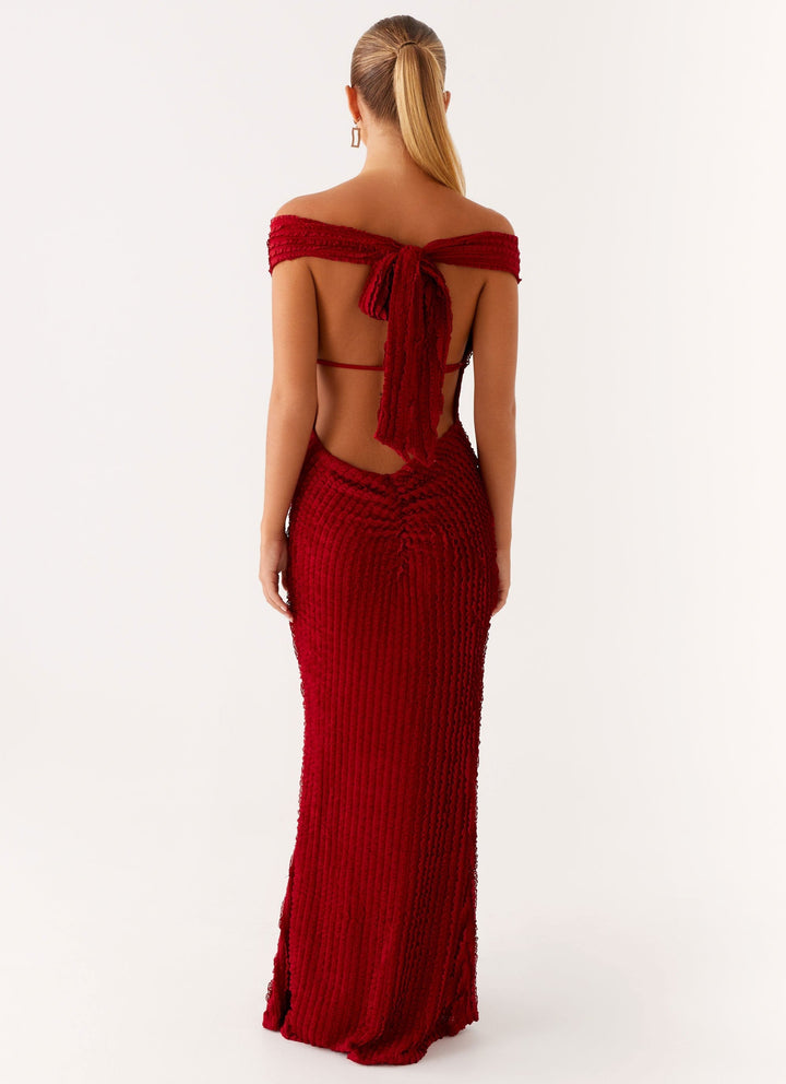 Serina™ | Schulterfreies Kleid