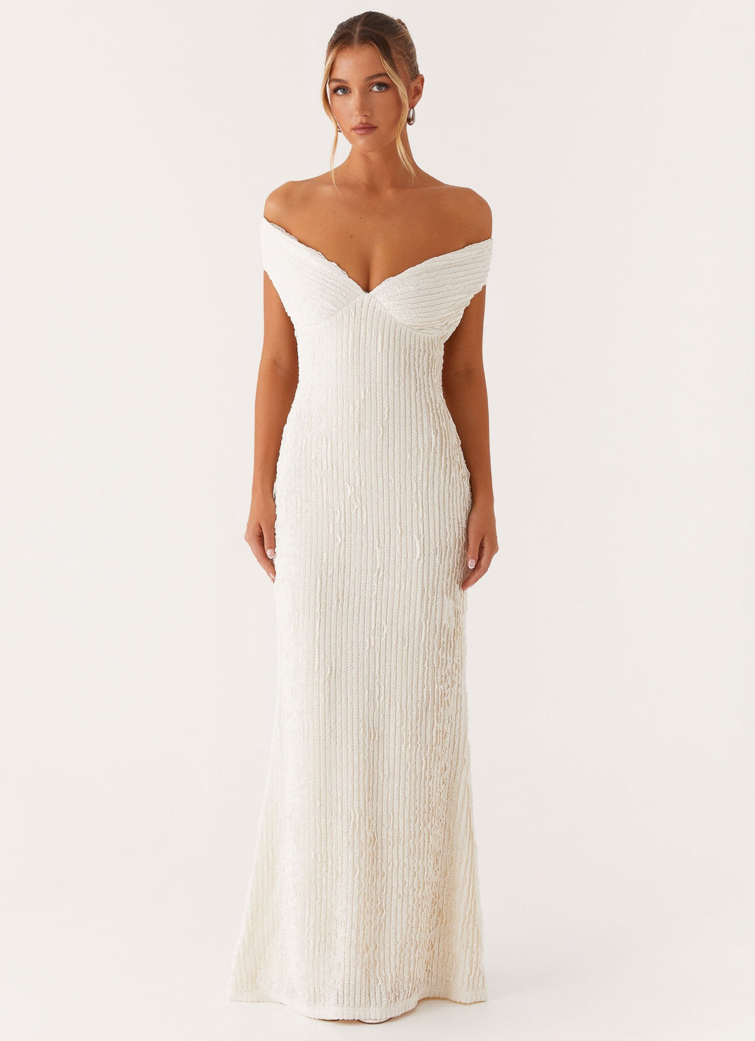 Serina™ | Schulterfreies Kleid