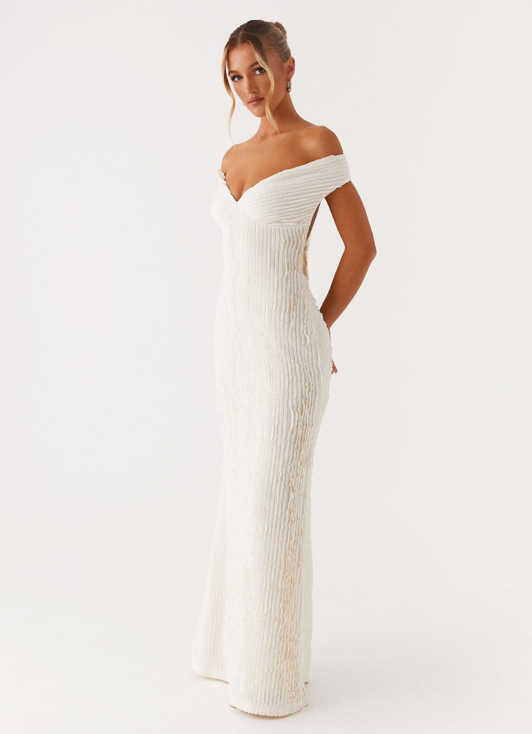 Serina™ | Schulterfreies Kleid