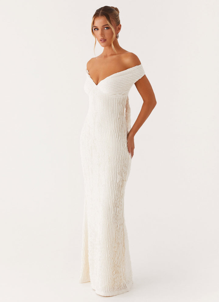Serina™ | Schulterfreies Kleid