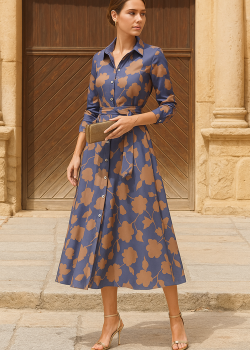 Mia A-Line Midi Dress