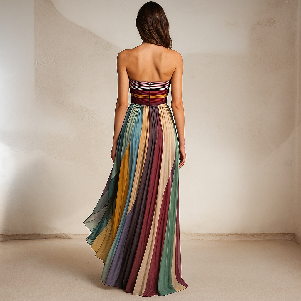 Flora – Elegantes langes Kleid aus Premium-Stoff