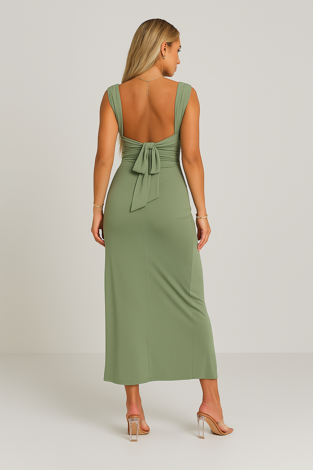 Primrose | Elegantes Midikleid mit Seitenschlitz