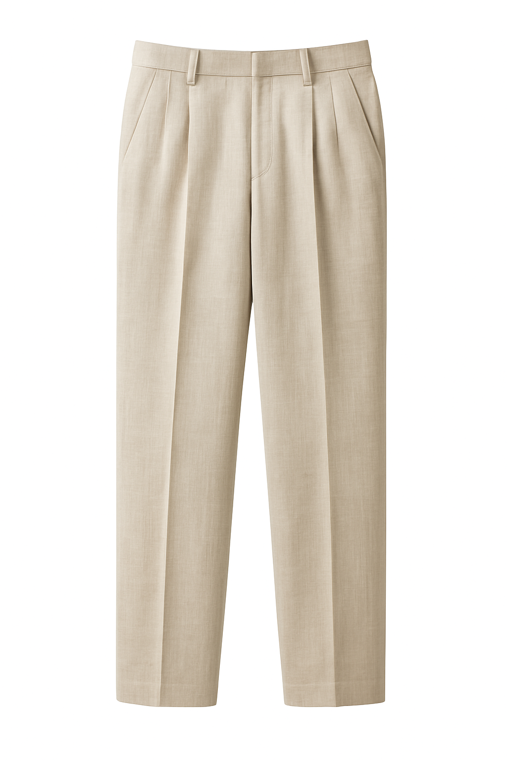 Alvric Klassische Leinenhose - Khaki