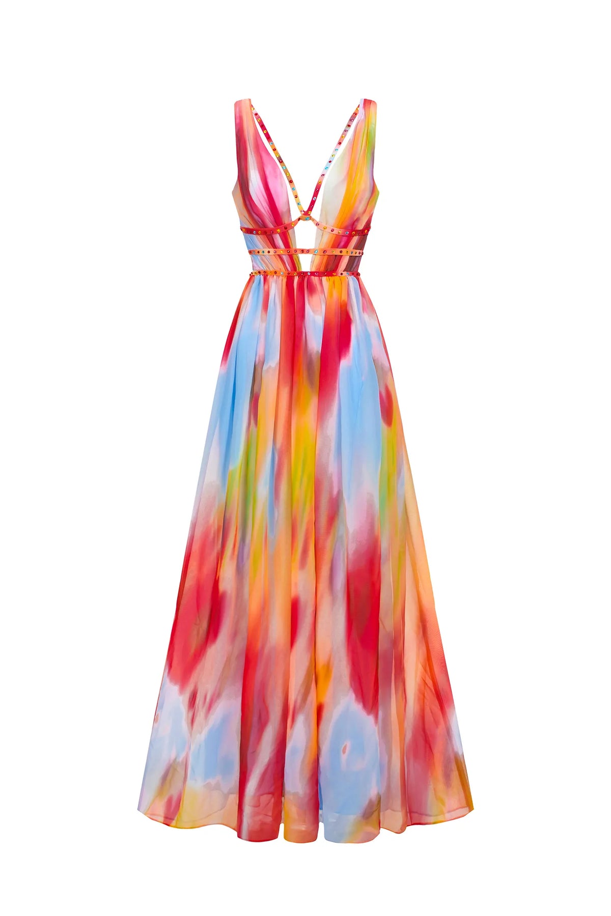 Freya™ | Gemaltes Maxi-Kleid