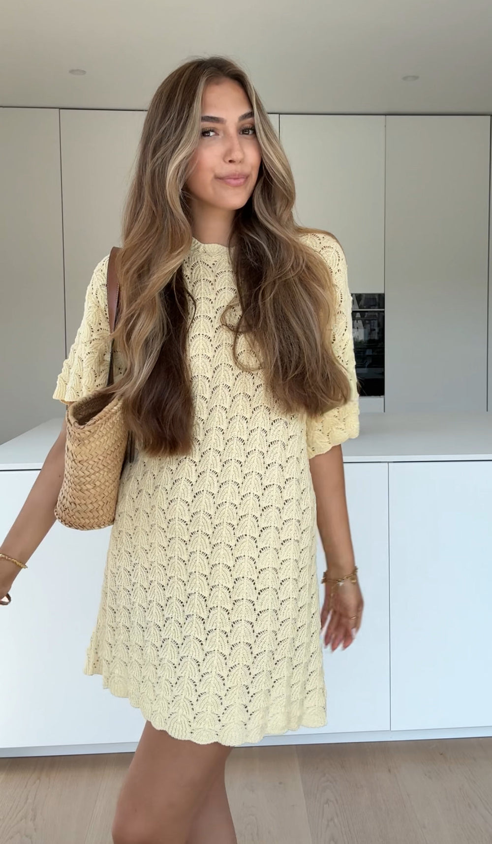 Sylvia | Häkeldress in Zitronengelb