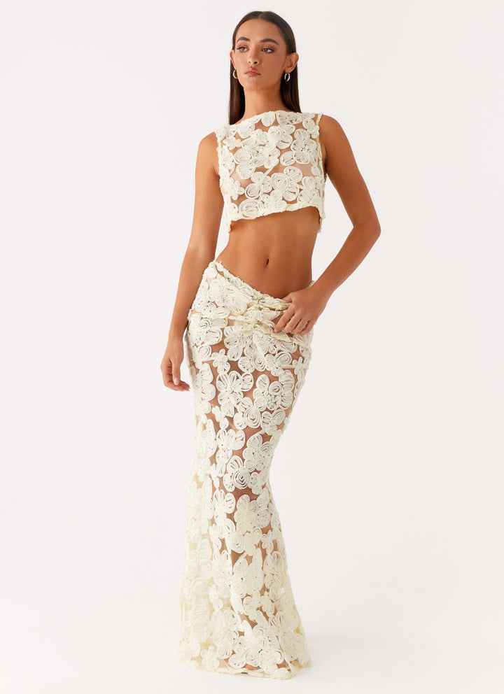 Julietta™ | Transparentes Set mit Blumenmuster