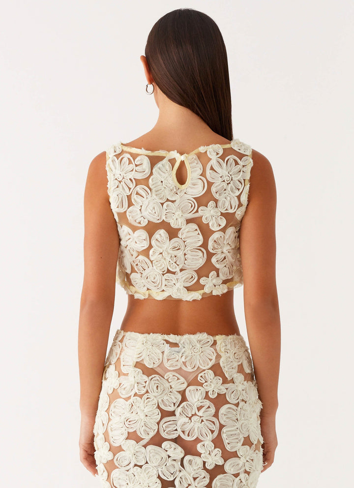 Julietta™ | Transparentes Set mit Blumenmuster