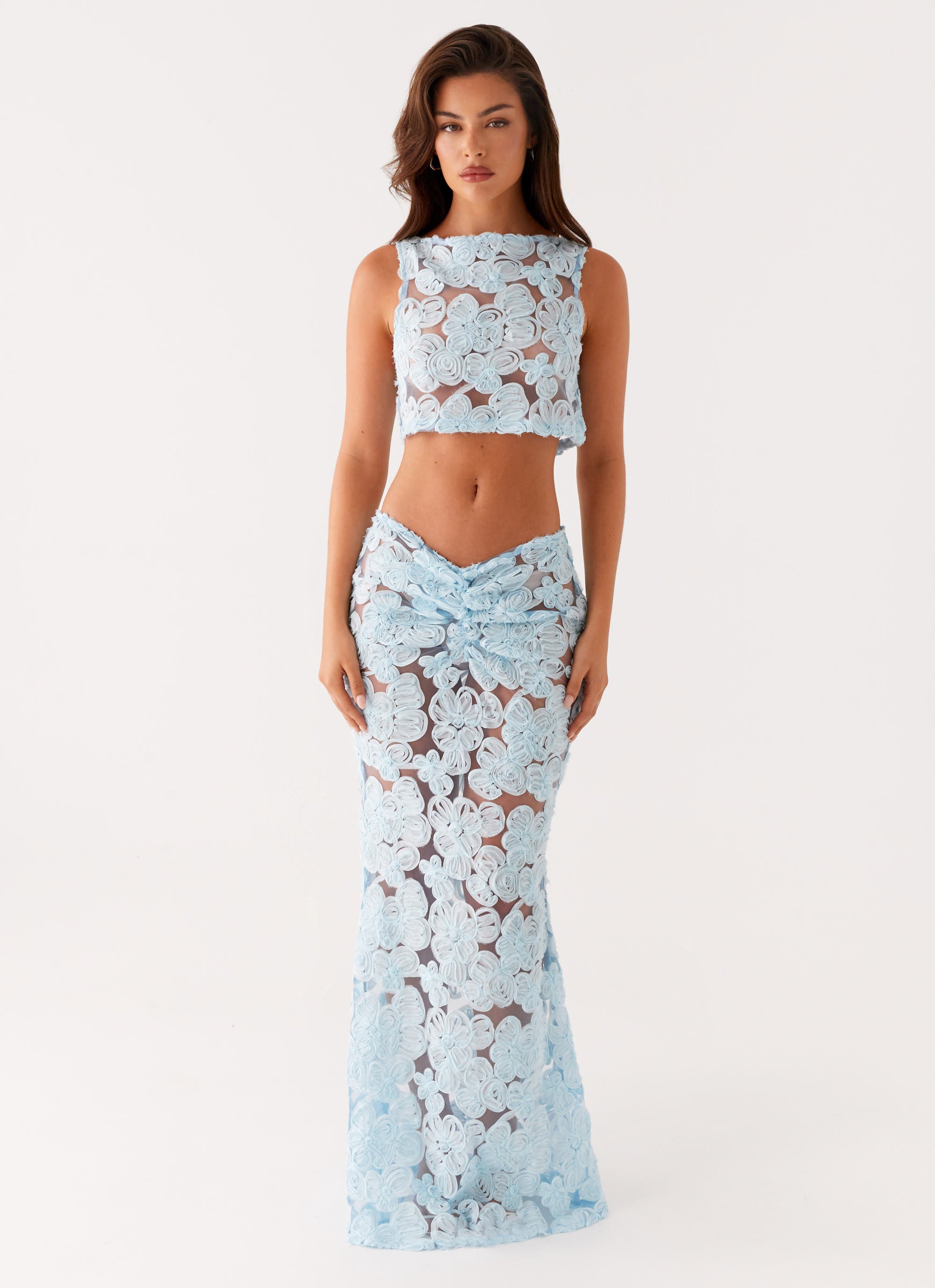 Julietta™ | Transparentes Set mit Blumenmuster