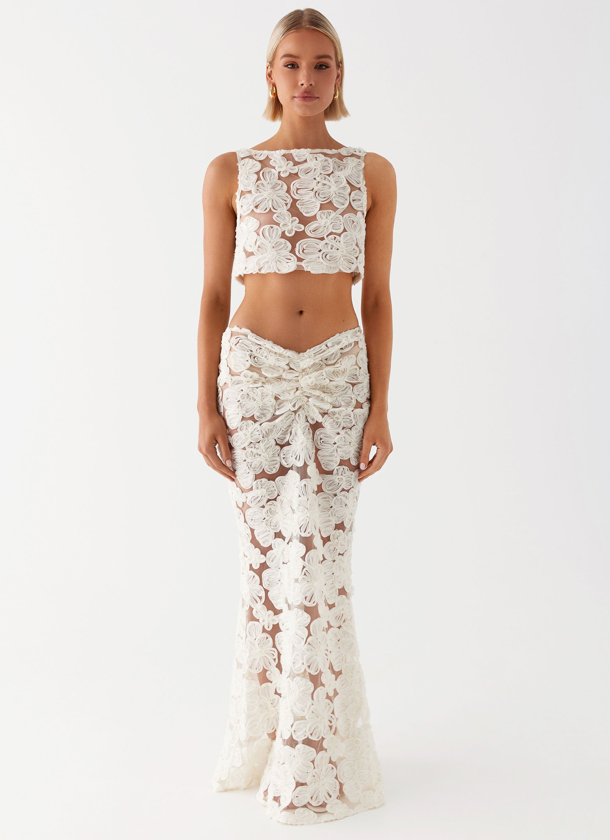Julietta™ | Transparentes Set mit Blumenmuster