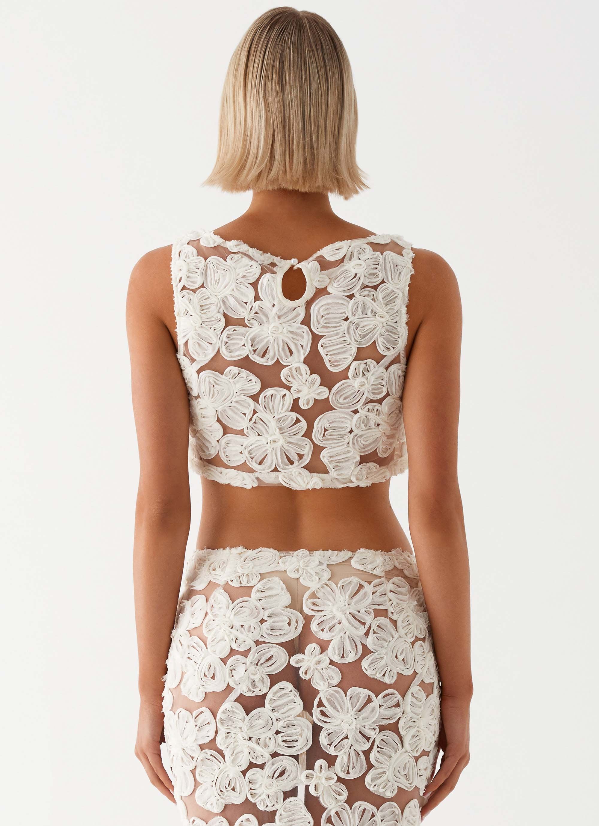 Julietta™ | Transparentes Set mit Blumenmuster