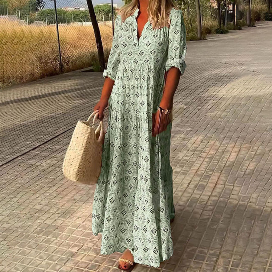 Rosie Short Sleeve Relaxed Boho Chic Casual Dress