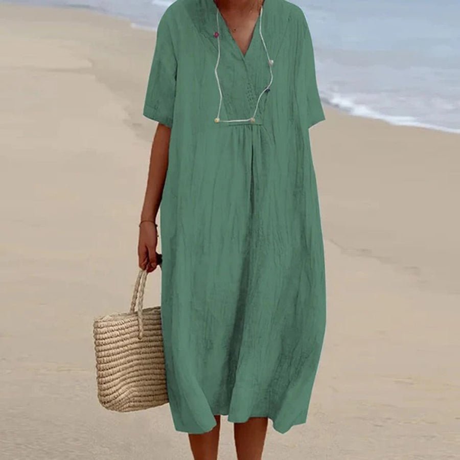 Kendra Relaxed-Fit Casual Midi Dress