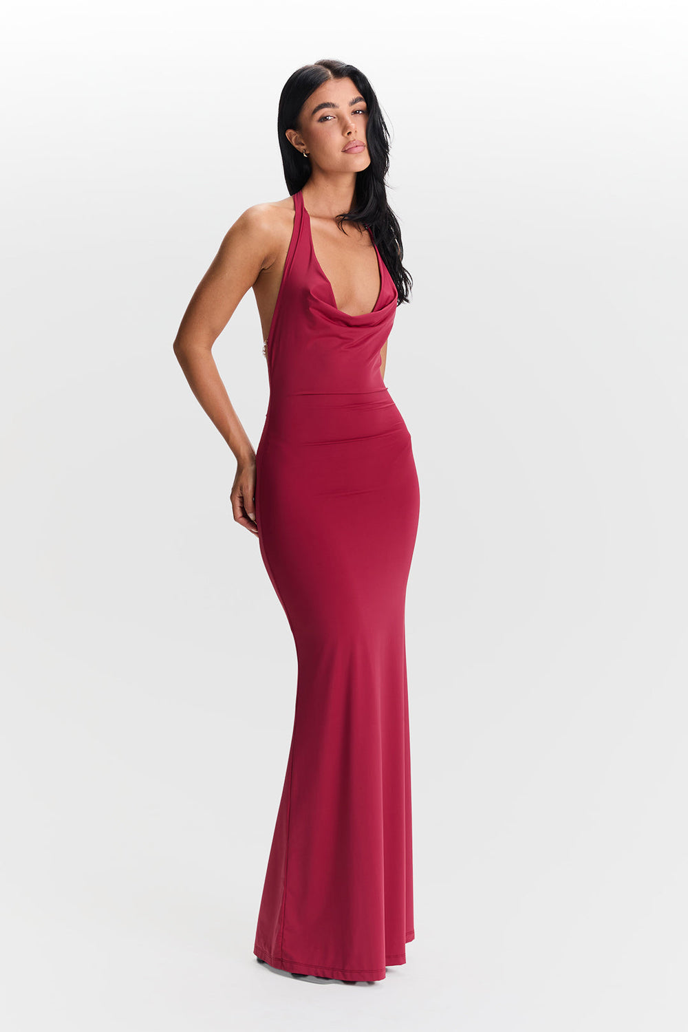 Valeria | Kleid mit Wasserfallausschnitt
