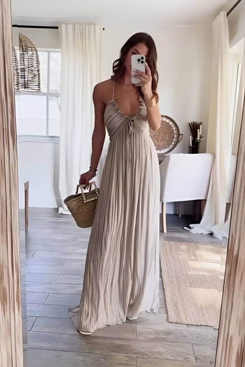 Lanie Schickes plissiertes Maxi Dress