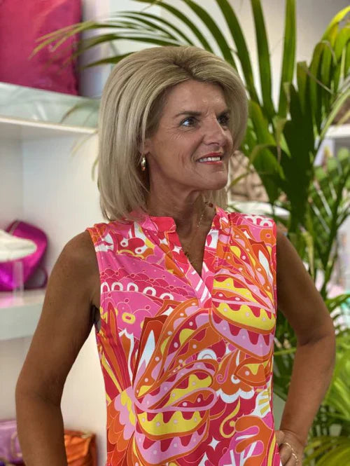 Ella | Ärmelloses V-Ausschnitt Kleid