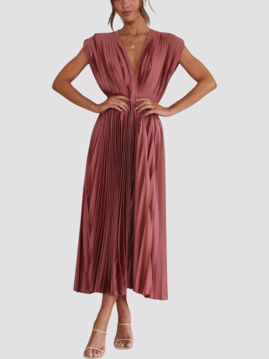 Isla Pleated Dress