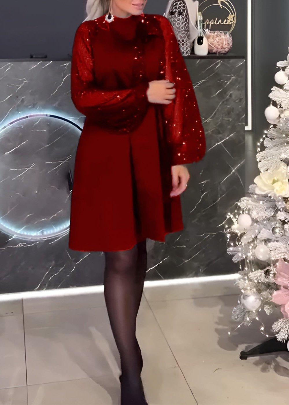 Isla – Pulloverkleid mit langen Ärmeln