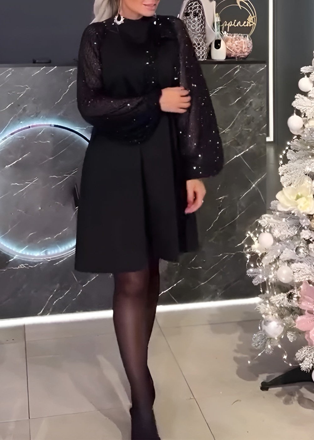 Isla – Pulloverkleid mit langen Ärmeln