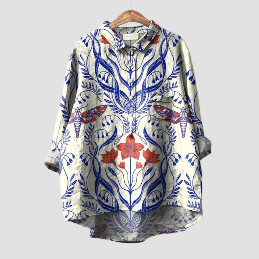 Ivana Premium Statement Pattern Button Shirt for Women
