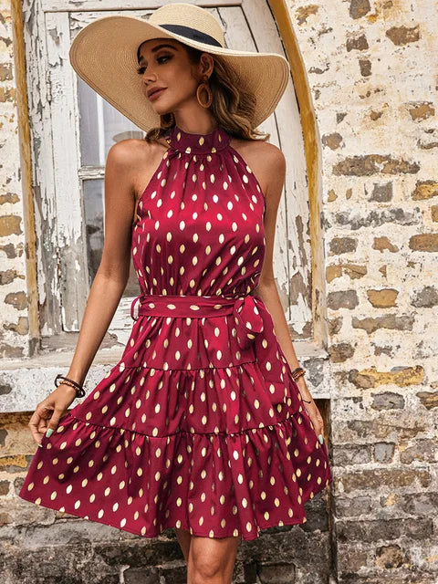 Gina – Gepunktetes Designkleid