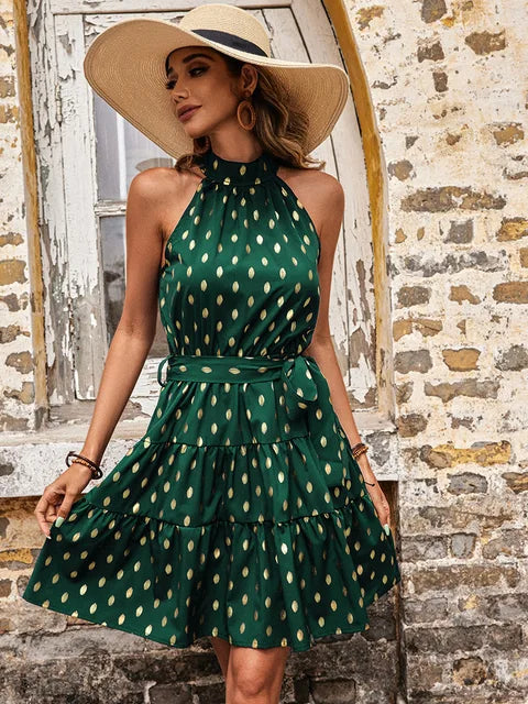 Gina – Gepunktetes Designkleid