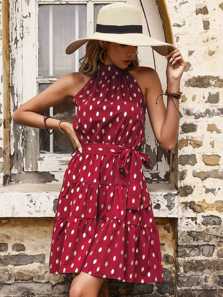 Gina – Gepunktetes Designkleid