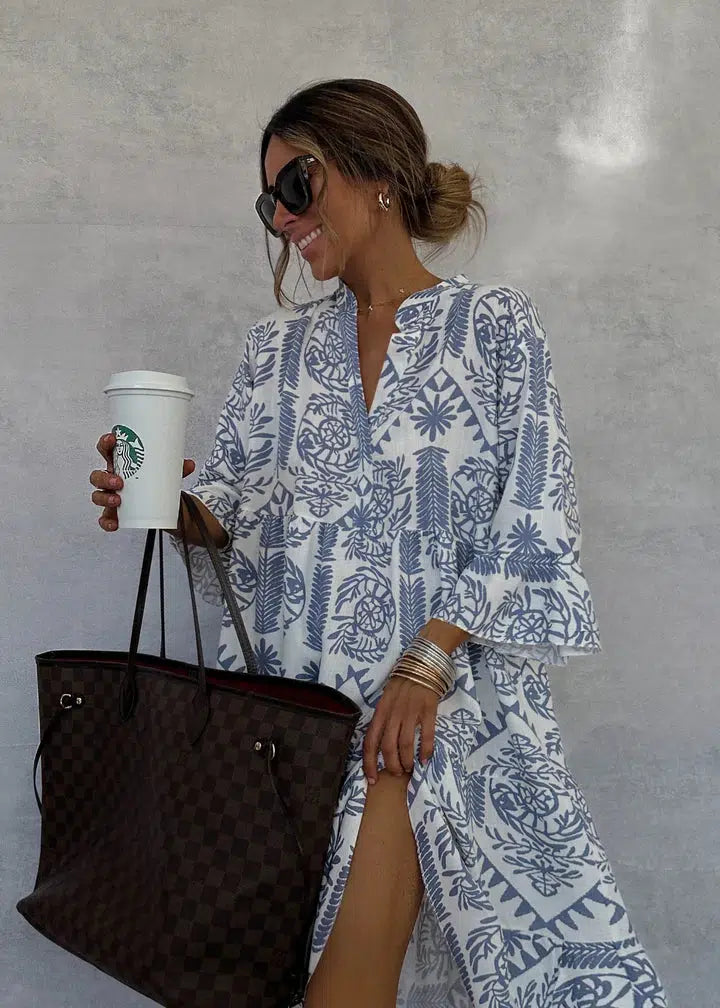Megan | Lockeres Boho-Tunikakleid