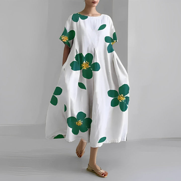 Ceryn™ | Graziöses Kleid mit Blumenmotiv